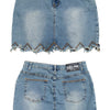 #167 Street Code New York Mini Skirt Blue | c. 209 | Size 8/10