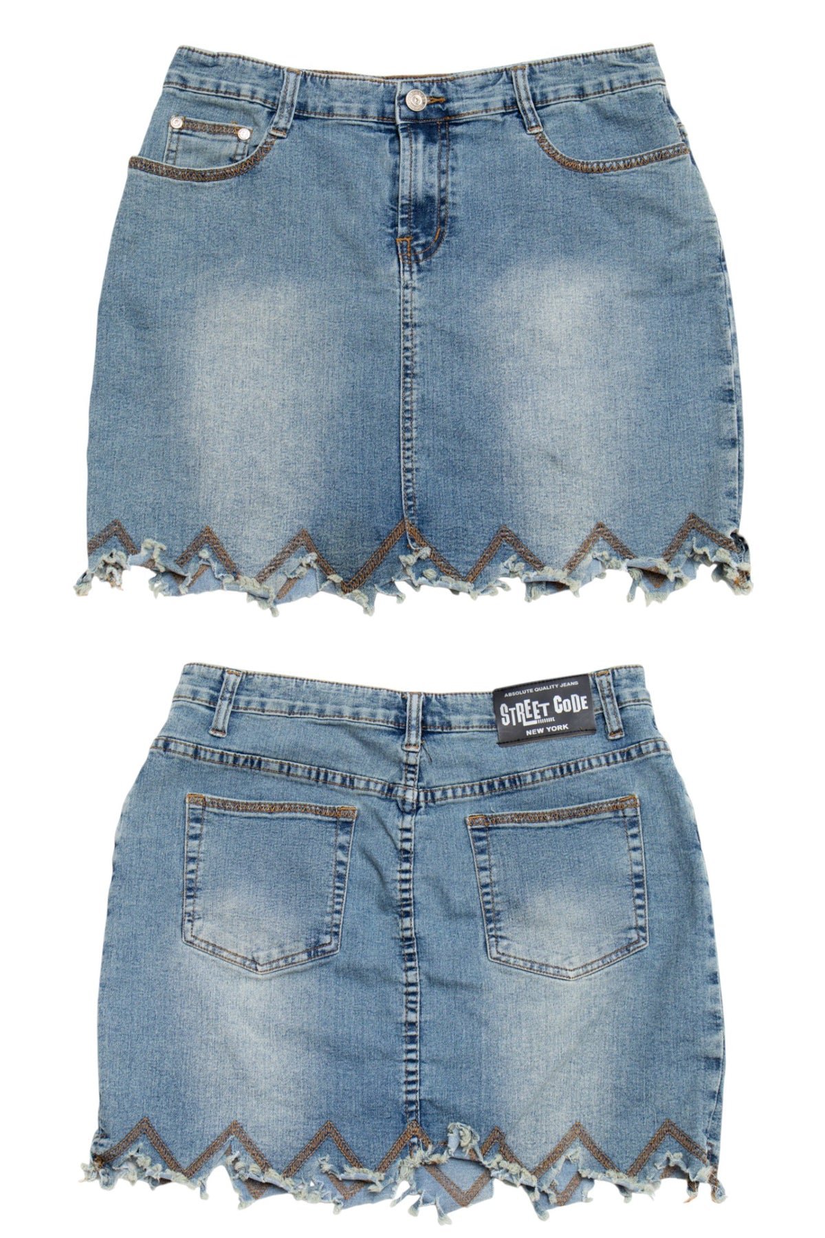 #167 Street Code New York Mini Skirt Blue | c. 209 | Size 8/10
