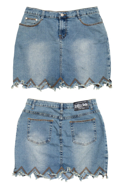 #167 Street Code New York Mini Skirt Blue | c. 209 | Size 8/10