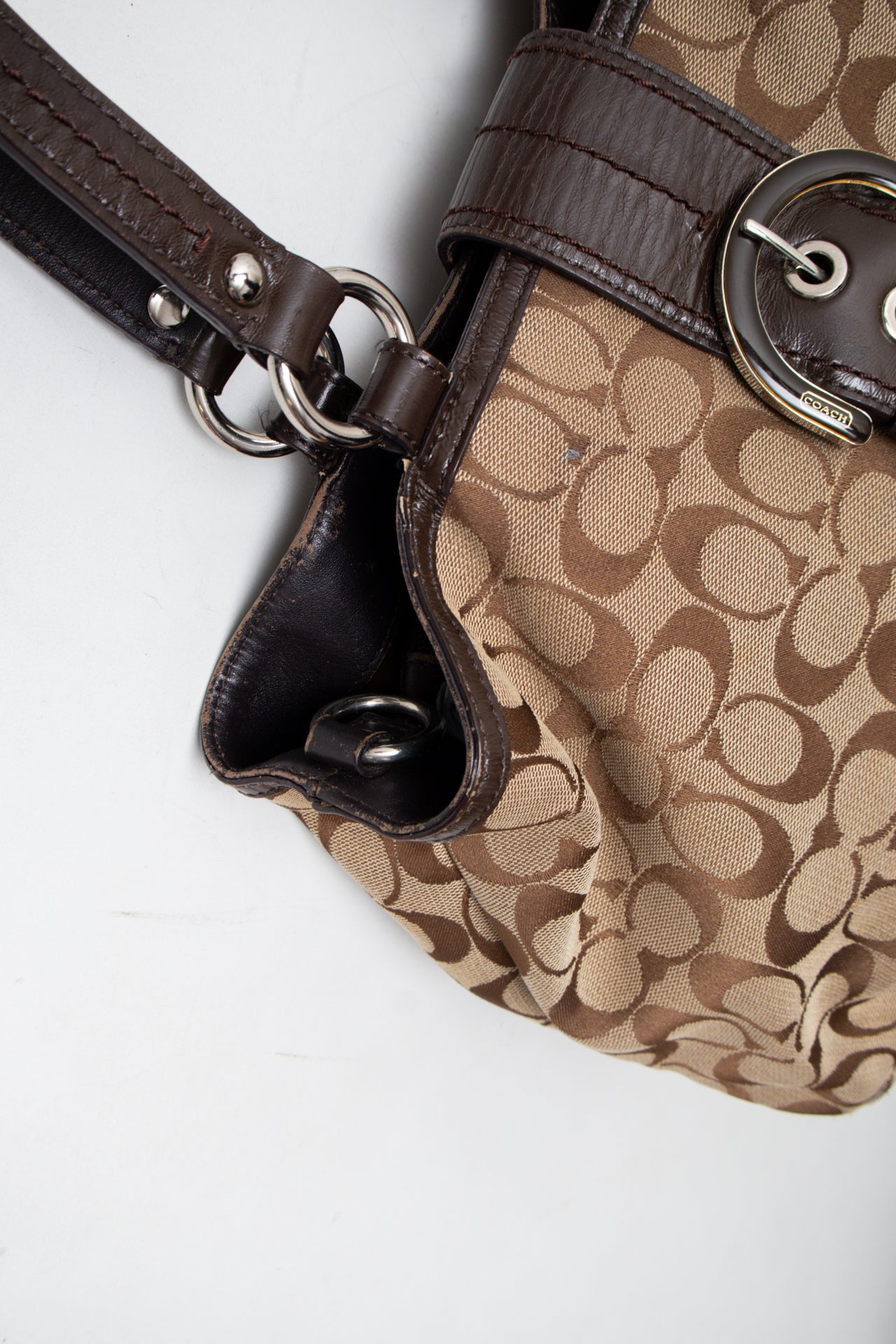 #199 Coach Shoulder Bag Brown | c. 202 | Size