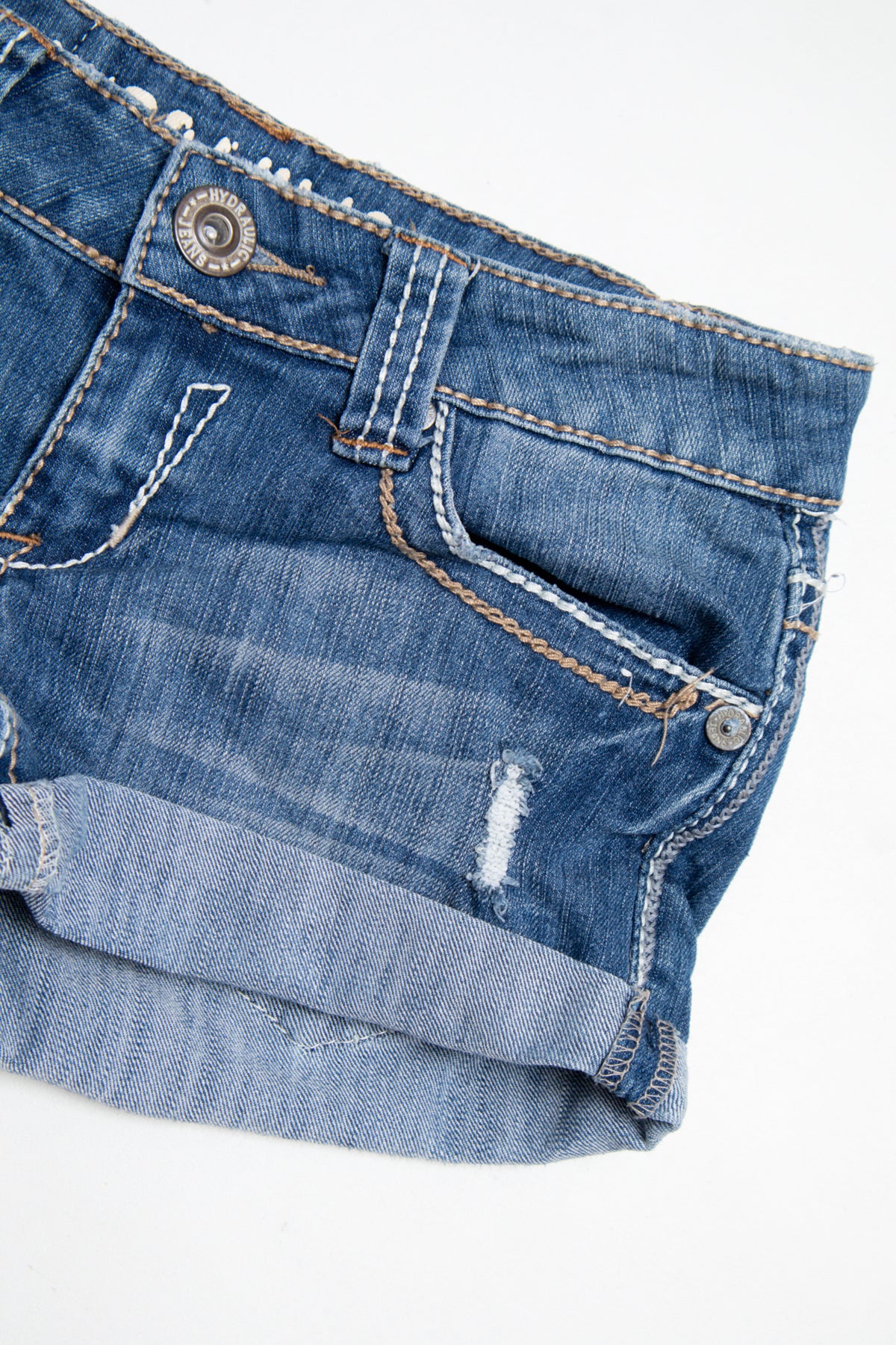 #192 Hydraulic Jeans Booty Short Blue | c. 209 | Size 6