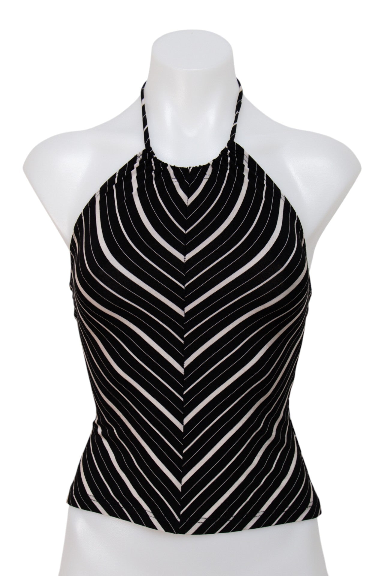 #006 Khaki Crew Halter Top Black | c. 199 | Size 8/10