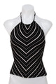 #006 Khaki Crew Halter Top Black | c. 199 | Size 8/10