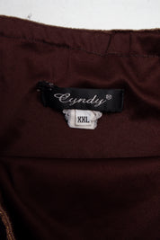#096 Cyndy Long Skirt Brown | c. 213 | Size 10