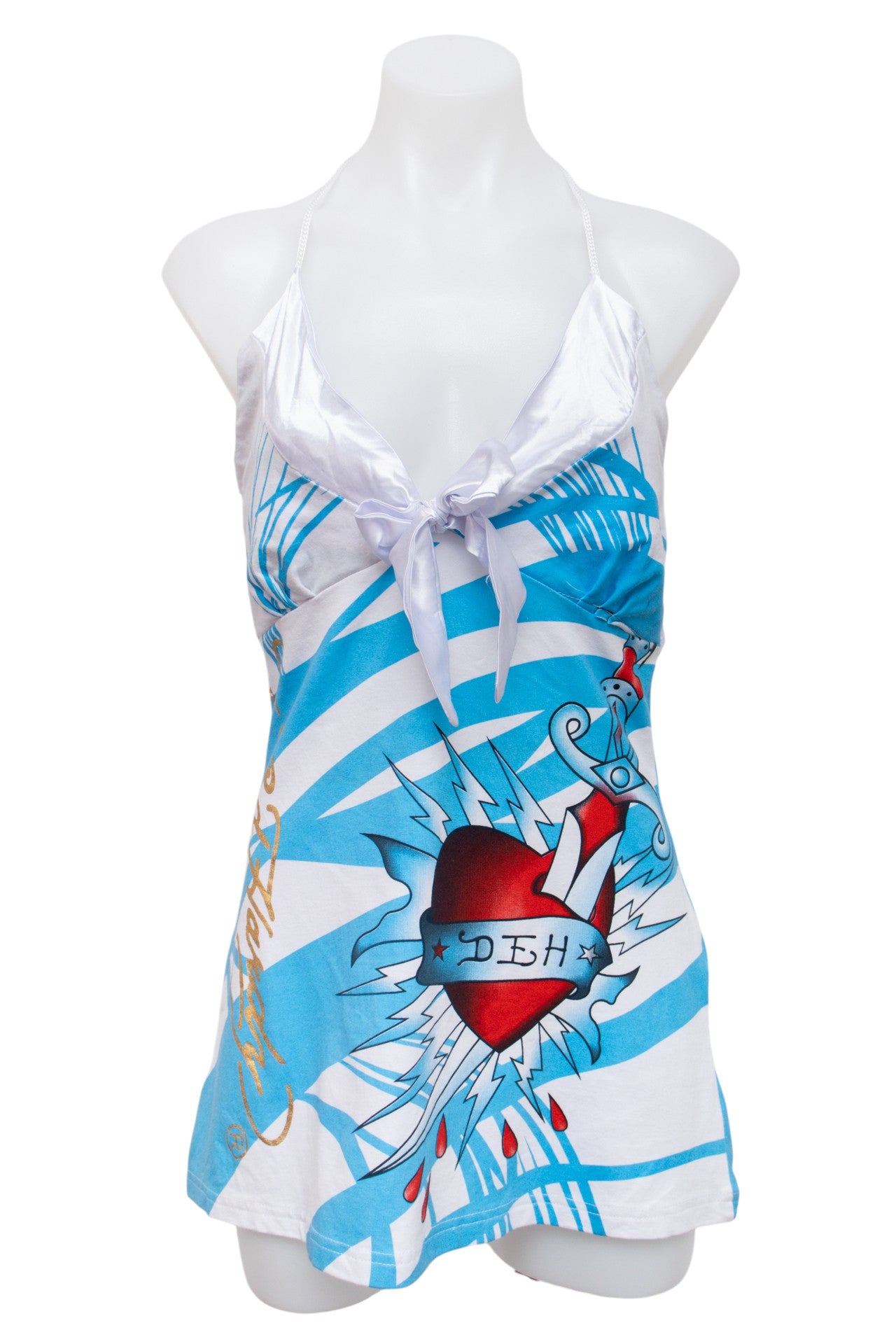 #07 Ed Hardy Halter Top Blue | c. 195 | Size 10