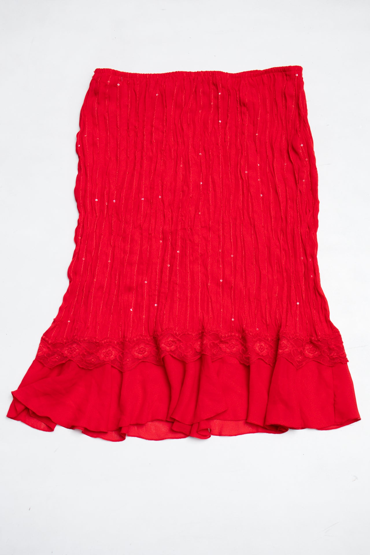 #129 Signature By Robbie Bee Skirt Red | c. 200 | Size 14