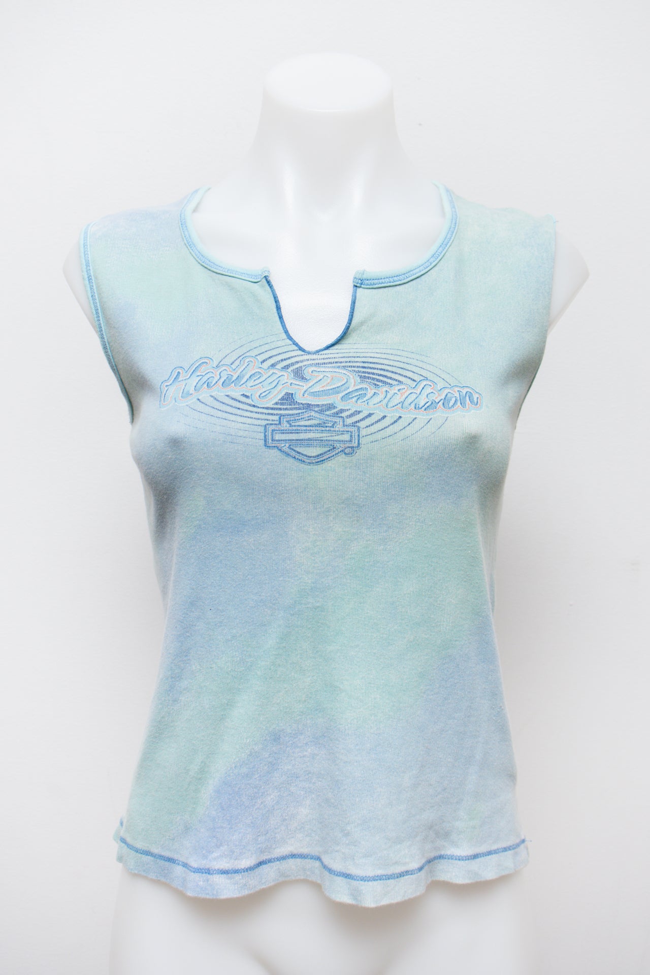 #22 Harley-davidson Tank Top Blue | c. 193 | Size 10