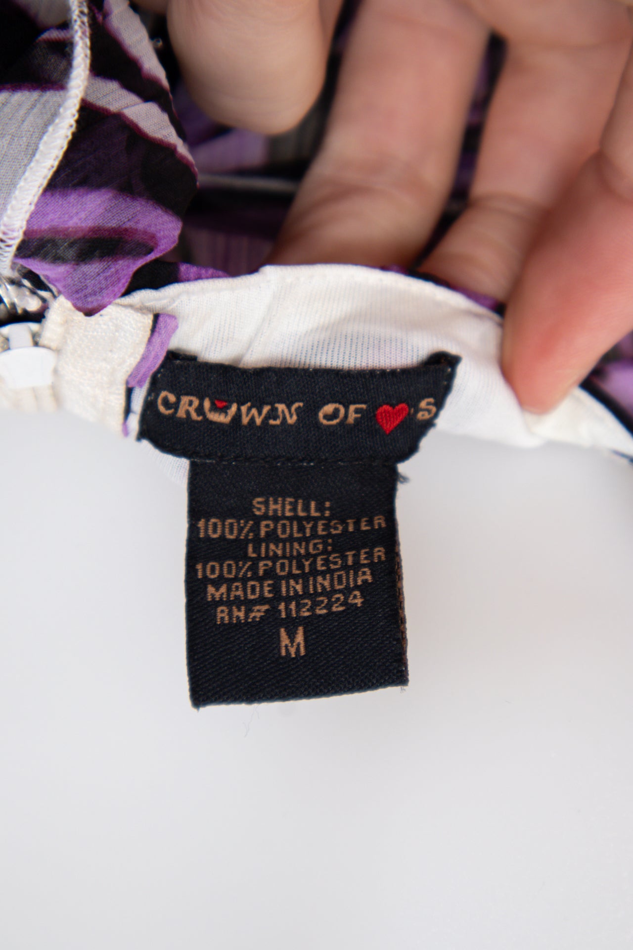 #094 Crowns Of Hearts Camisole Top Purple | c. 206 | Size 8