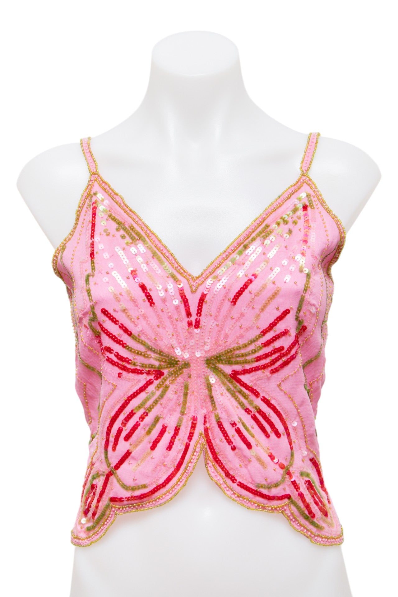 #141 On N'est Pas Des Anges! Cami Top Pink | c. | Size 8/10