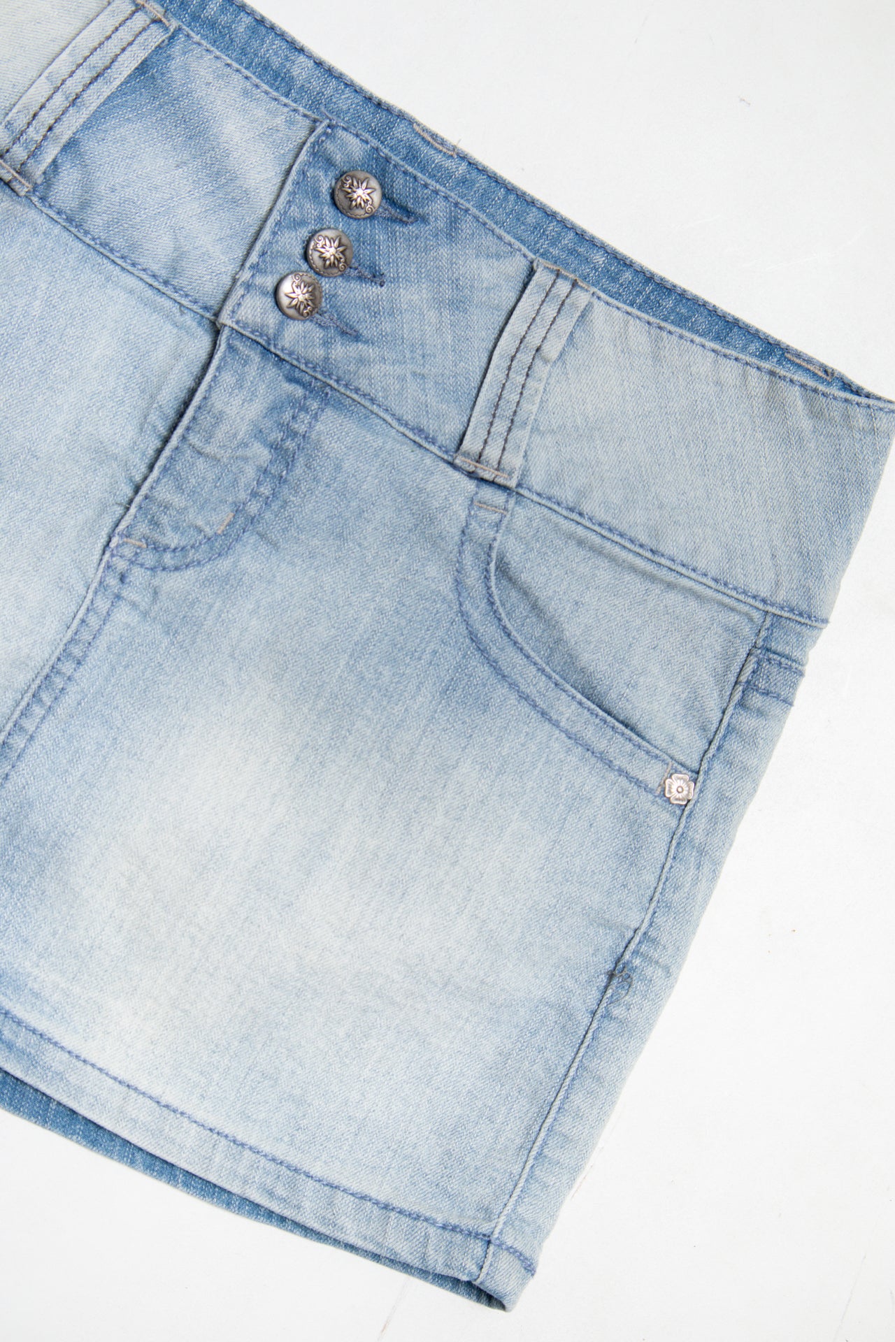 #163 Lei Denim Mini Skirt Blue | c. 190 | Size 8