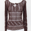 # Cami Top Brown | c. | Size