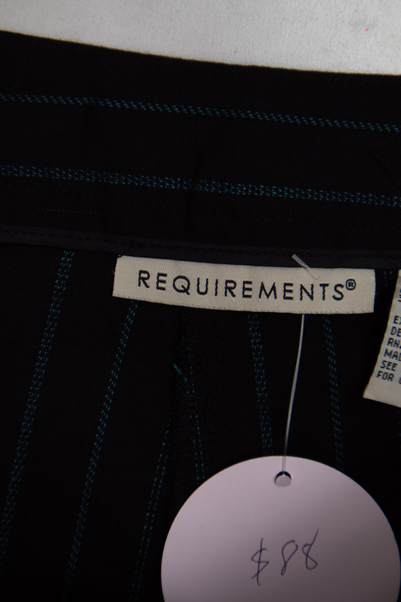 #196 Requirements Pants Black | c. 193 | Size 12