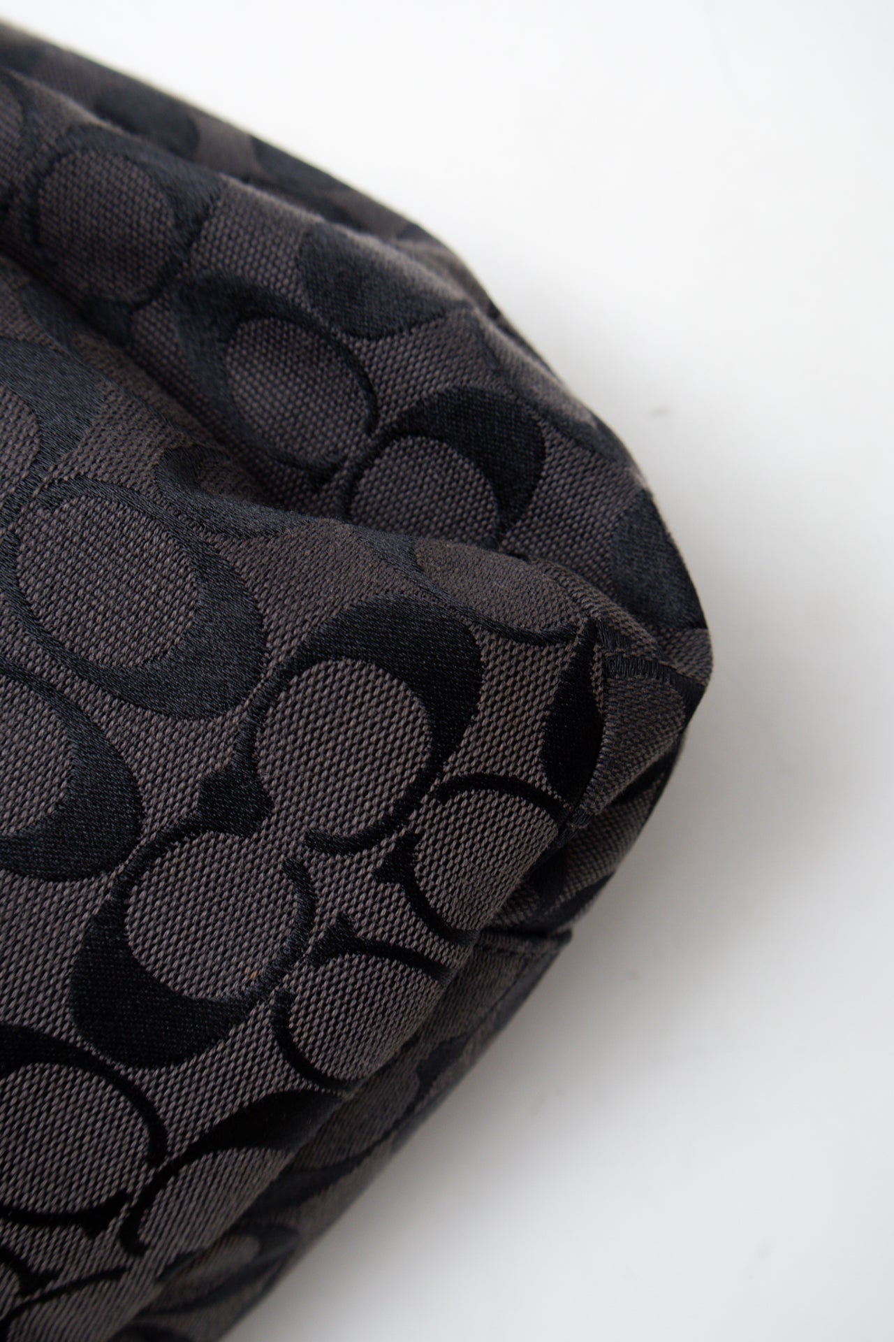 #195 Coach Shoulder Bag Black | c. 202 | Size