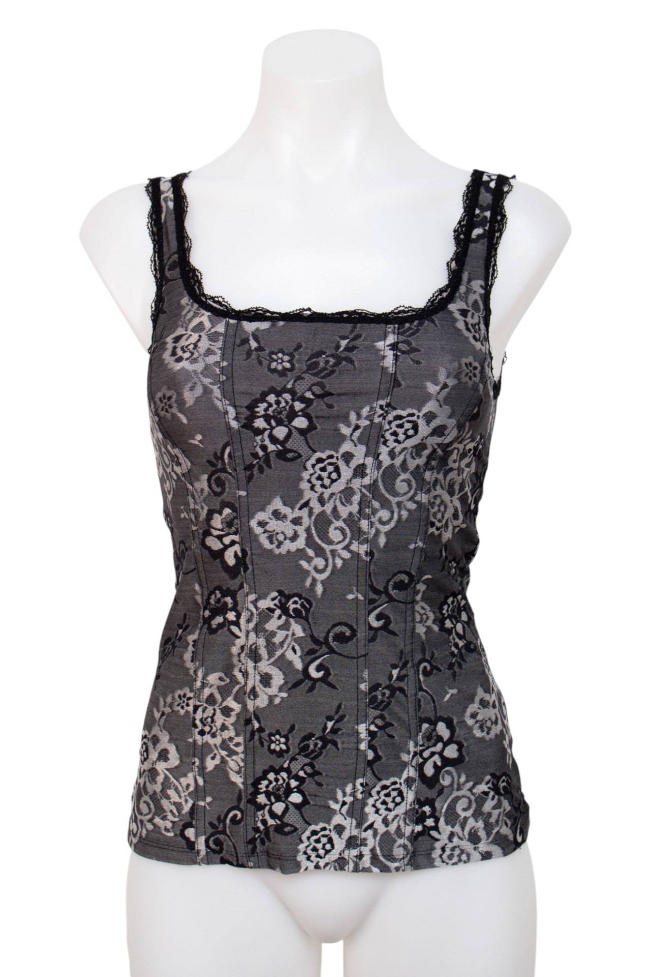 #023 White House Black Market Camisole Top Gray | c. | Size 6/8