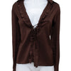 #052 Trina Turk Long Sleeve Brown | c. 209 | Size 10