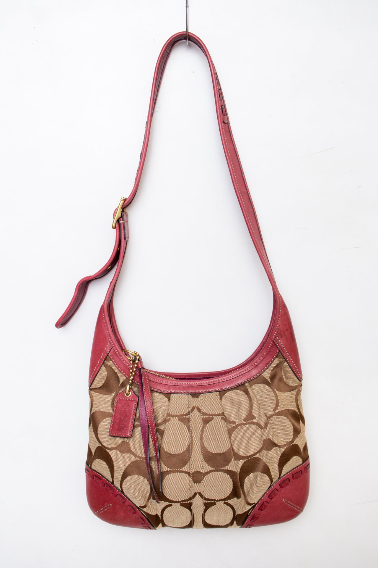 #206 Coach Shoulder Bag Brown | c. 194 | Size