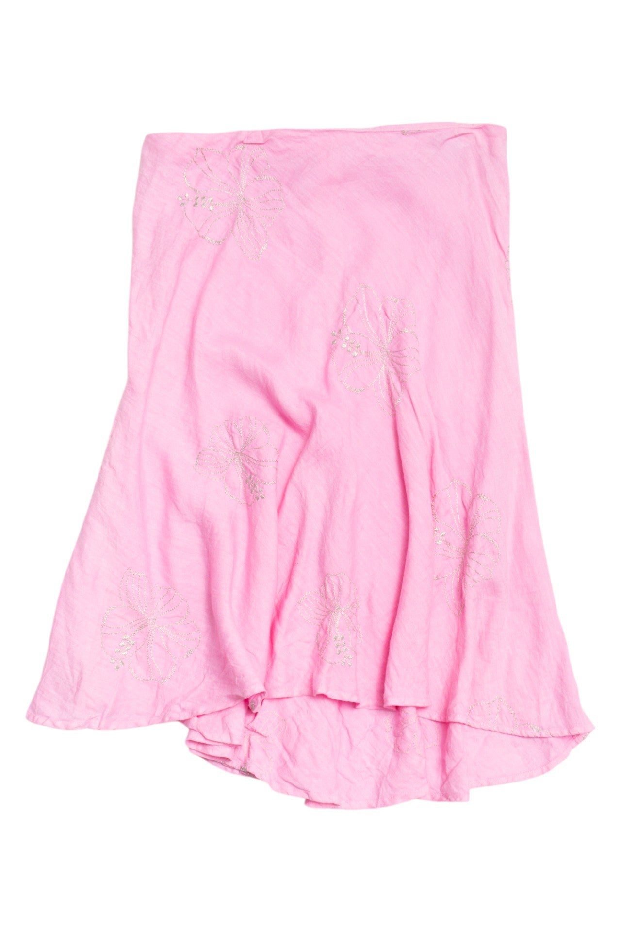 #168 120% Lino Skirt Pink | c. | Size 14
