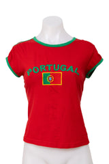 #150 Yes Or No Baby Tee Red | c. 211 | Size 10