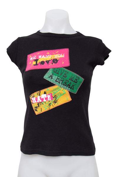 #044 Jennyfer T-shirt Black | c. 204 | Size 8