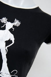 #90 Jennyfer T-shirt Black | c. 196 | Size 10