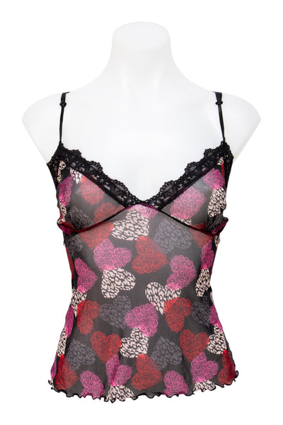 #047 La Vie En Rose Camisole Top Black | c. 202 | Size 8