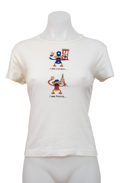 #153 Tilt T-shirt White | c. 206 | Size 12