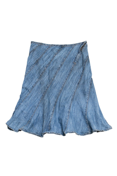 #132 Stamp 10 Long Skirt Blue | c. 208 | Size 8/10