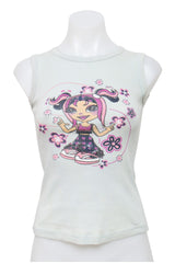 #080 Jennyfer Tank Top White | c. 208 | Size 8