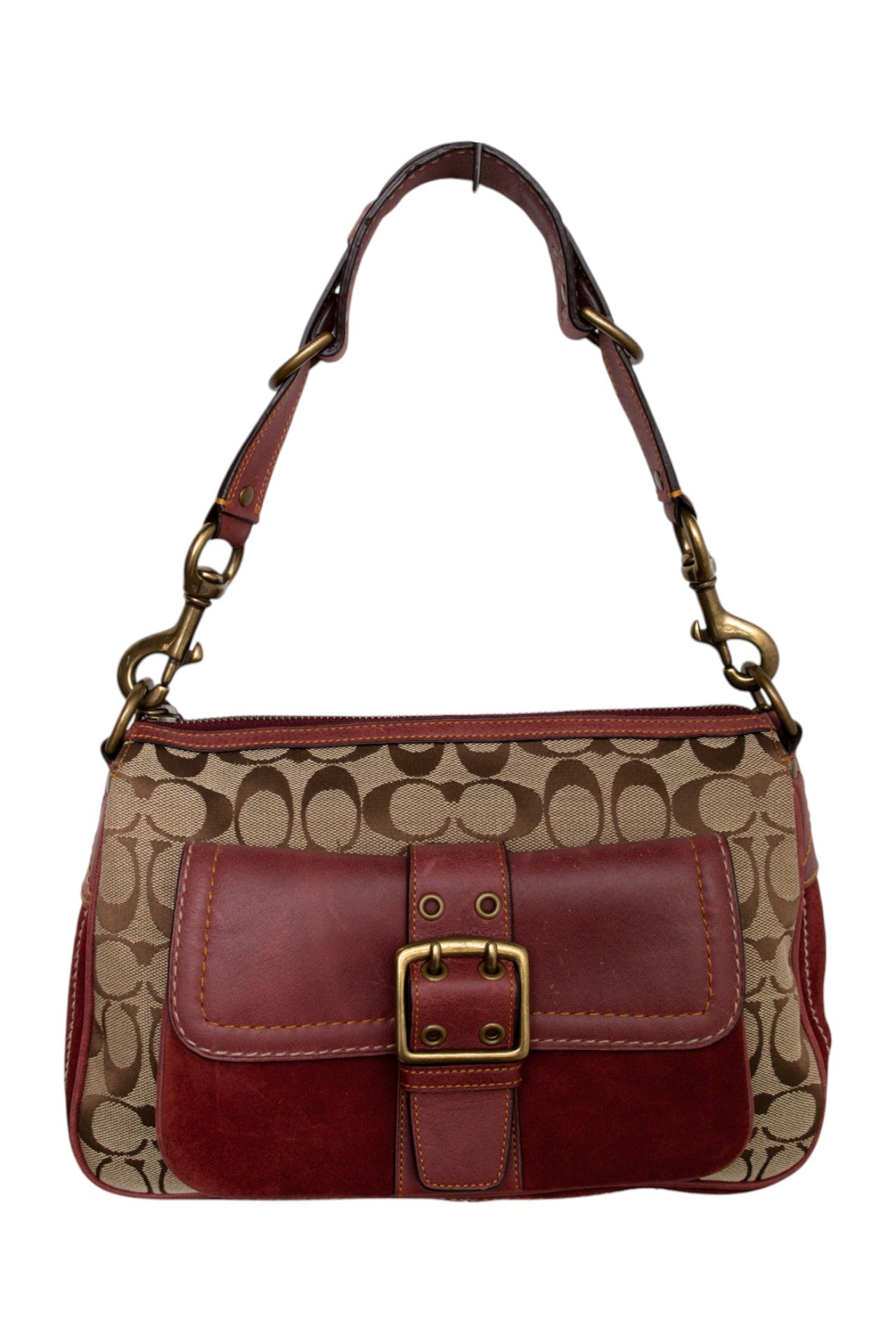 #190 Coach Shoulder Bag Brown | c. 196 | Size