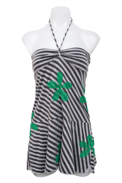 #099 Halter Top Gray | c. 206 | Size 8