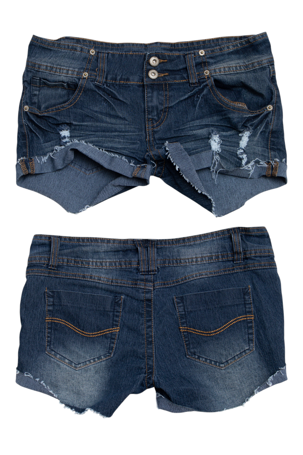 #162 Blue Asphalt Shorts Blue | c. 200 | Size 8
