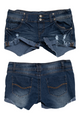 #162 Blue Asphalt Shorts Blue | c. 200 | Size 8