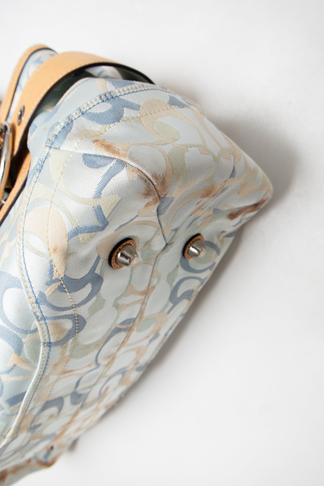 #145 Coach Shoulder Bag Blue | c. 184 | Size