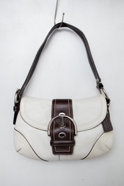 #178 Coach Shoulder Bag White | c. 202 | Size
