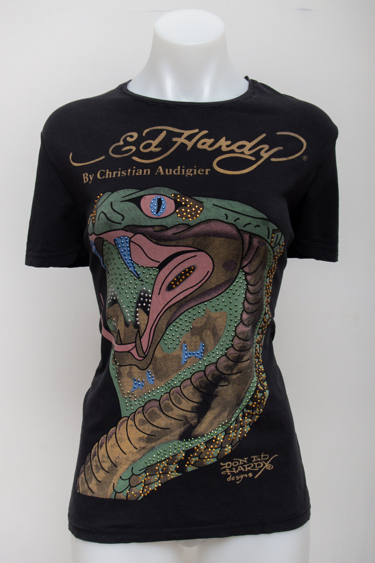 #75 Ed Hardy T-shirt Black | c. 178 | Size 12