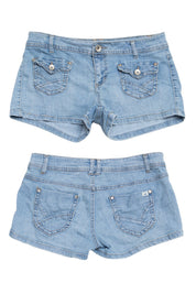 #184 L.e.i. Ashley Lauren Booty Short Blue | c. 209 | Size 8