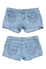 #184 L.e.i. Ashley Lauren Booty Short Blue | c. 209 | Size 8
