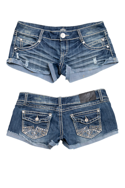 #077 Almost Famous Shorts Blue | c. 203 | Size 12