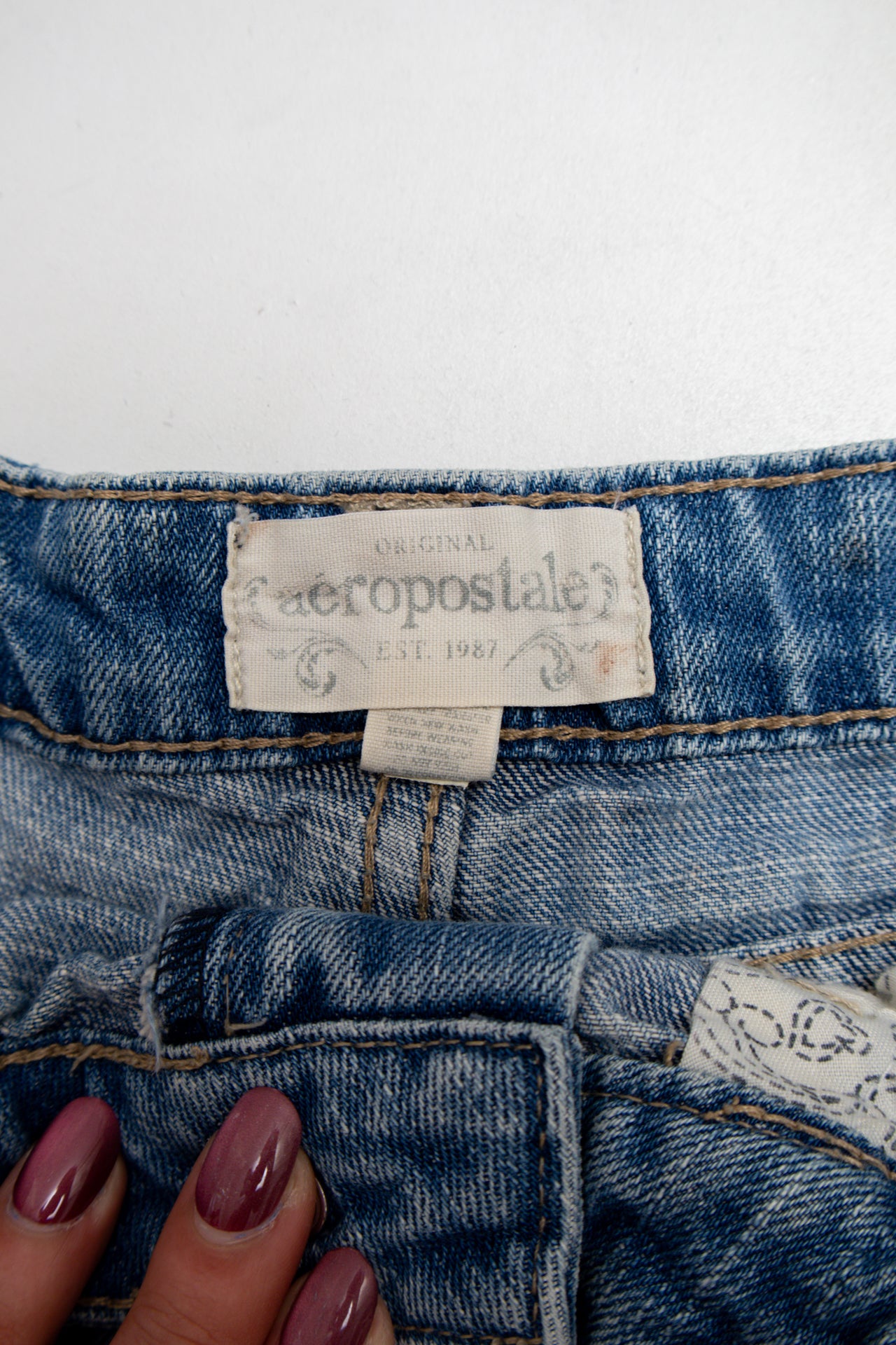 #087 Aeropostale Booty Short Blue | c. 213 | Size 8