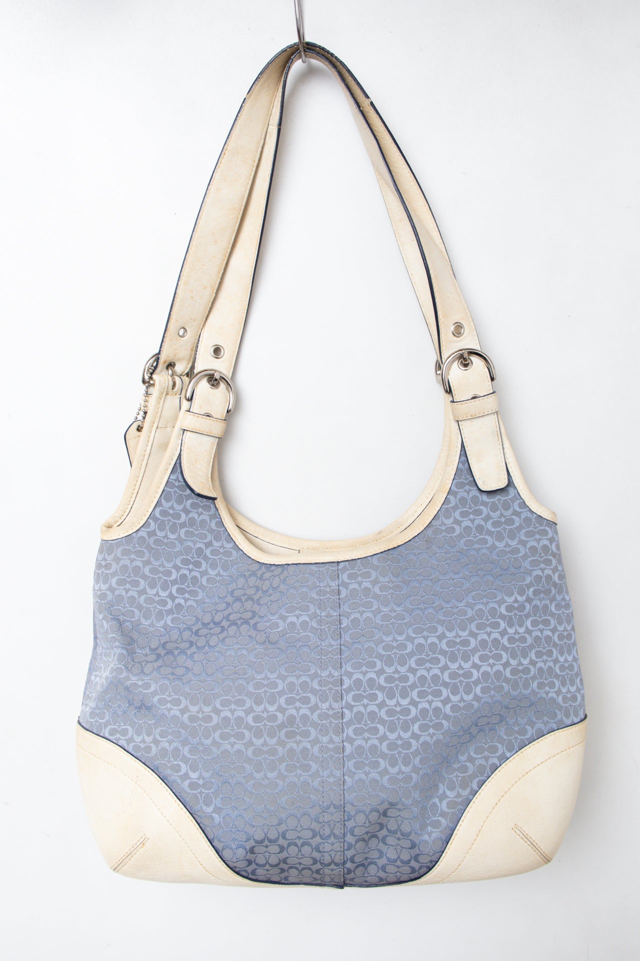 #194 Coach Shoulder Bag Blue | c. 198 | Size