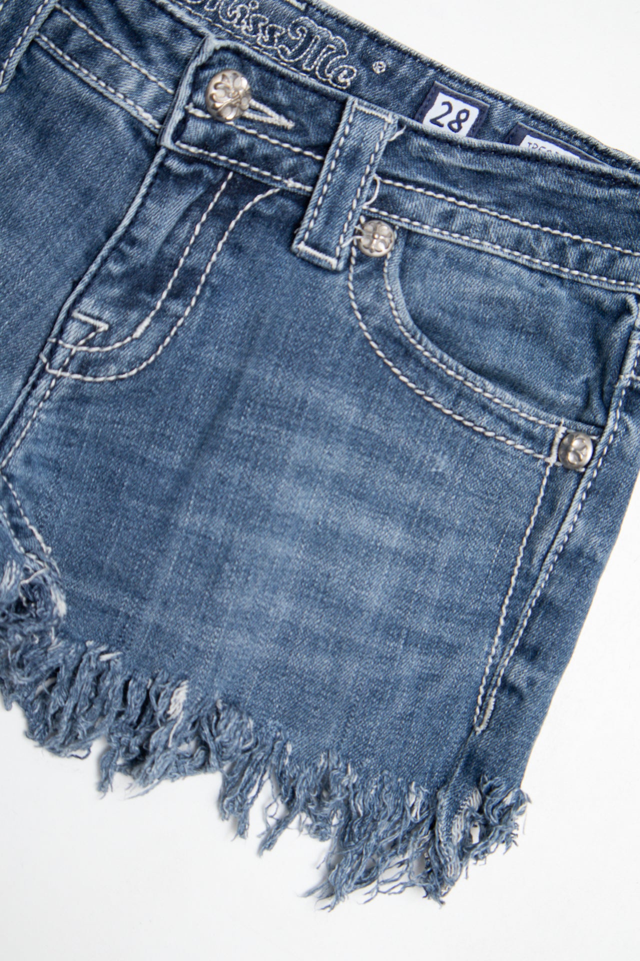 #124 Miss Me Booty Short Blue | c. 210 | Size 6
