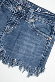 #124 Miss Me Booty Short Blue | c. 210 | Size 6