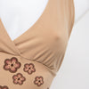 #005 Topaz Halter Top Beige | c. 201 | Size 8