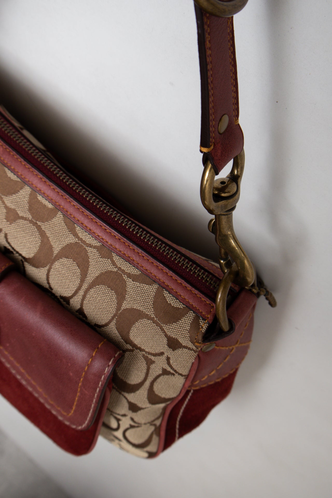 #190 Coach Shoulder Bag Brown | c. 196 | Size