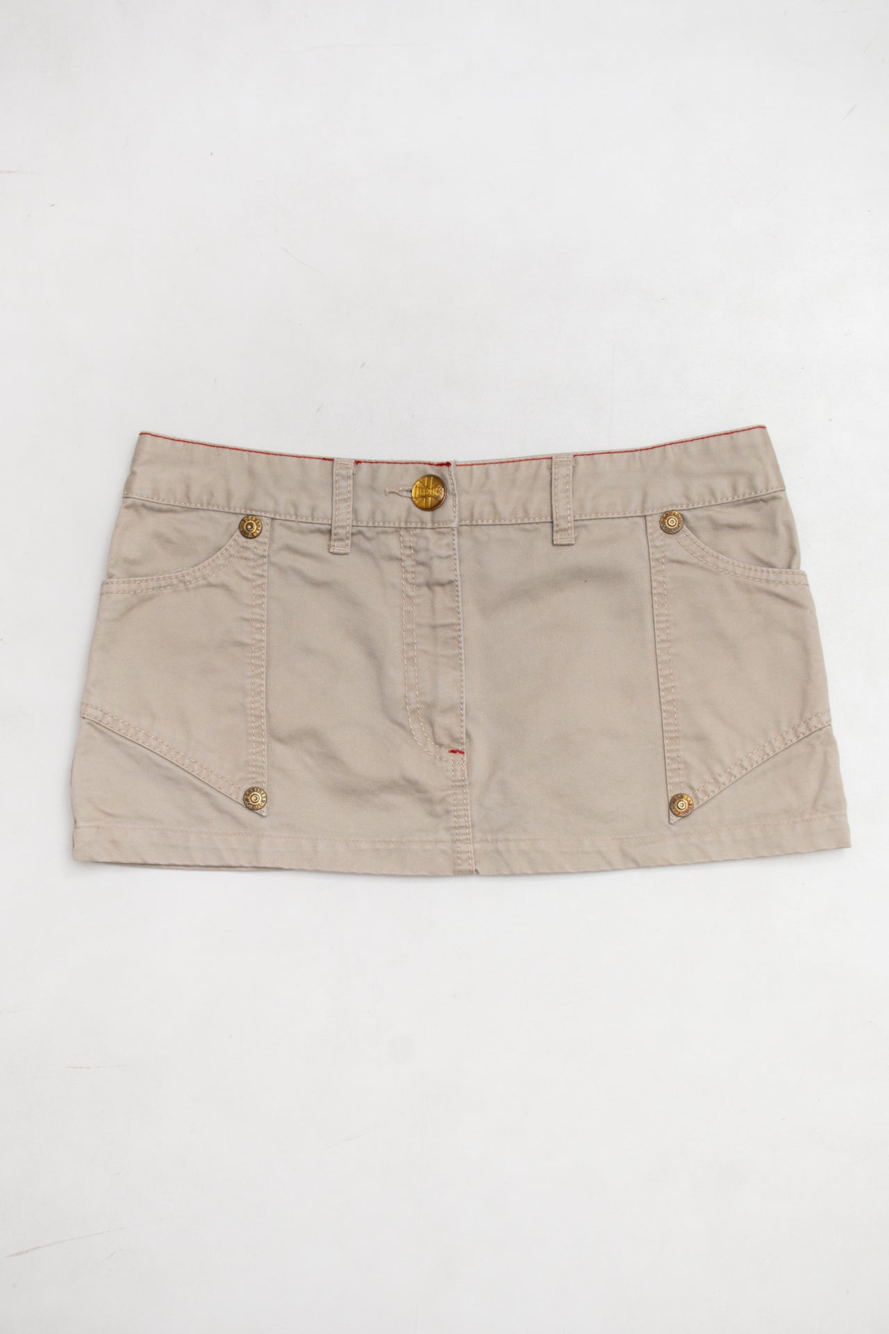 #97 Lonsdale Mini Skirt Beige | c. 186 | Size 6