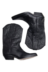 #188 Cowboy Boots Black | c. 201 | Size AU 10