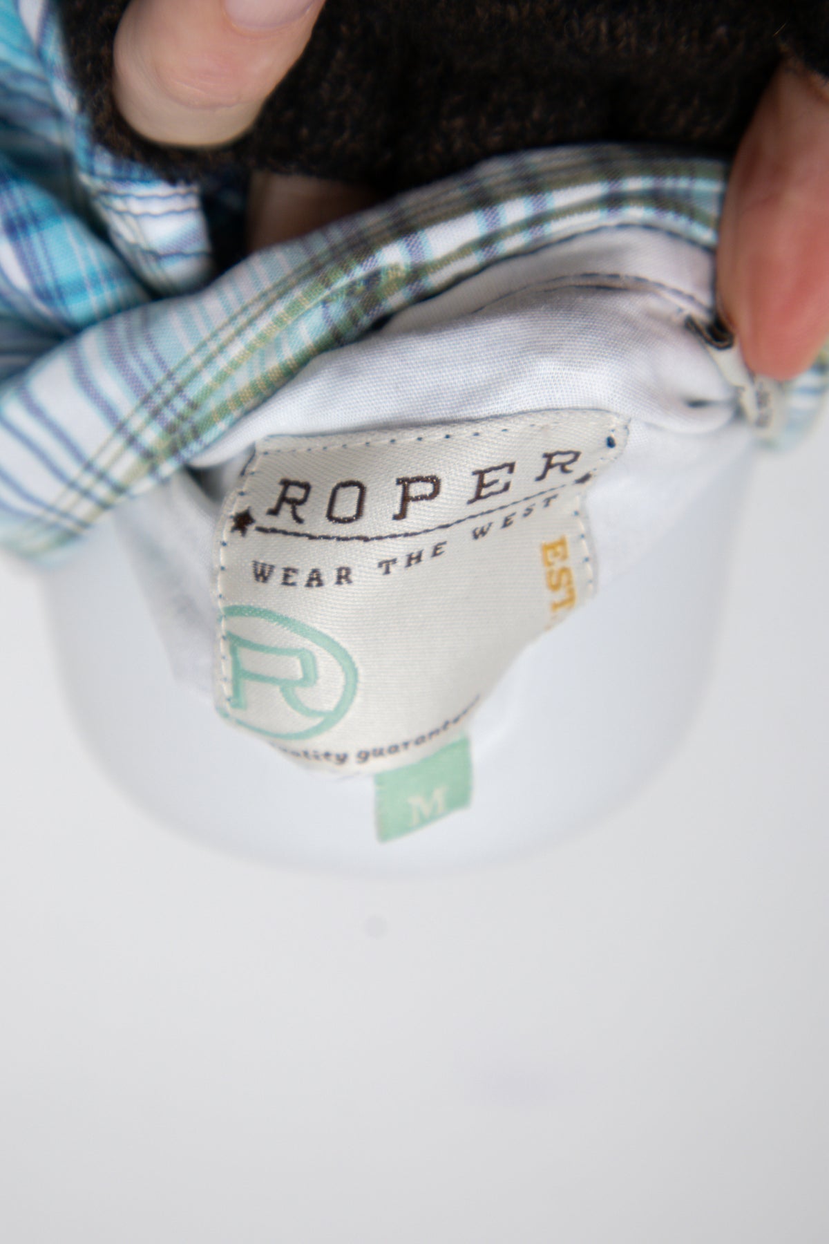 #050 Roper Long Sleeve Blue | c. 209 | Size 10