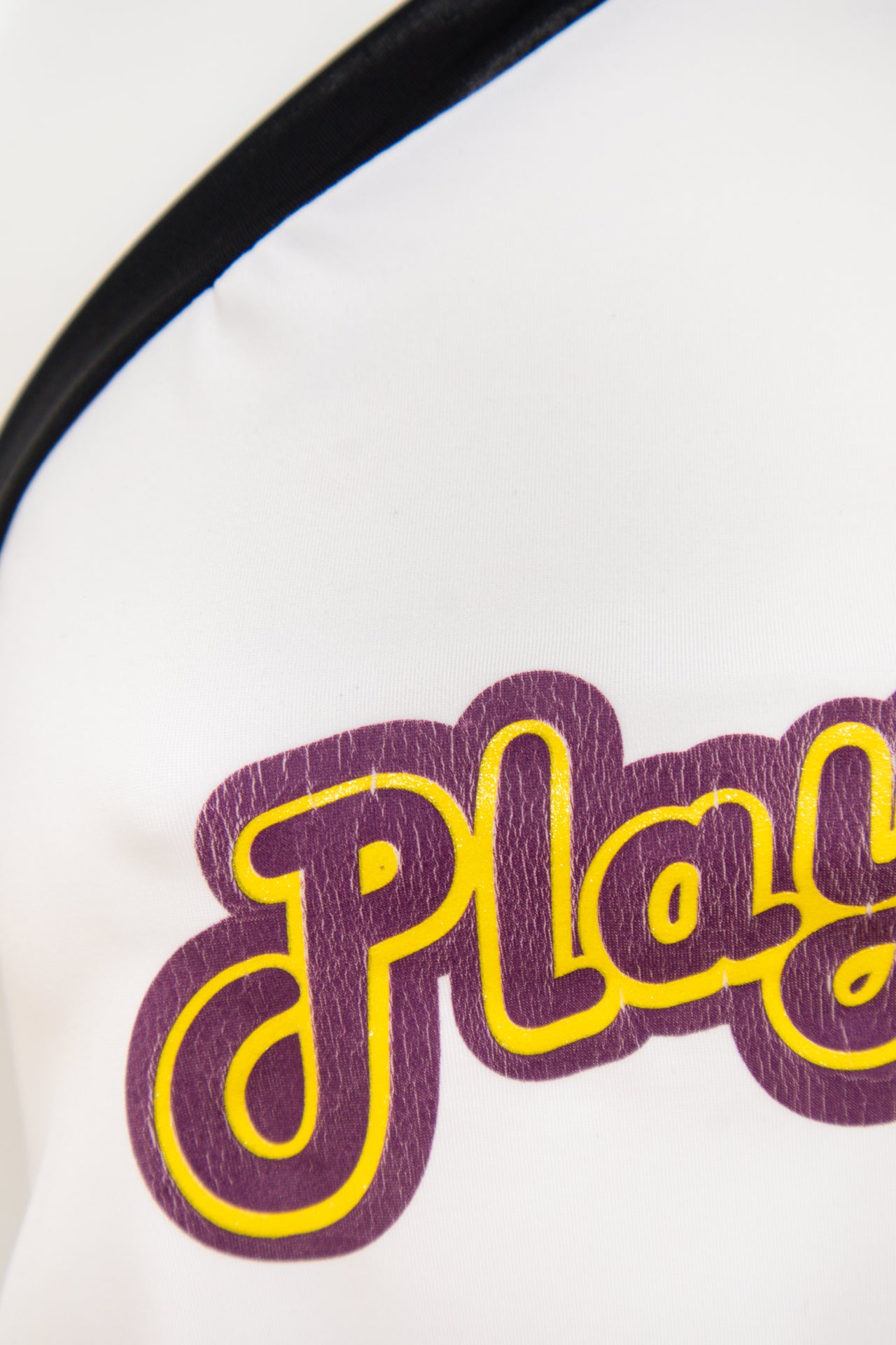 #17 Playboy Swim Halter Top White | c. 185 | Size 10