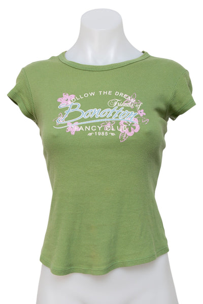 #089 United Colors Of Benetton T-shirt Green | c. 199 | Size 10