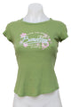 #089 United Colors Of Benetton T-shirt Green | c. 199 | Size 10